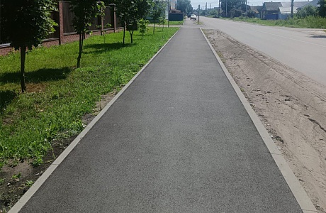 В Сердобске завершили работы по благоустройству пешеходной зоны по улице Лесная